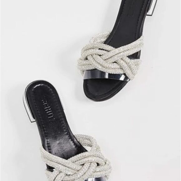 $160 Schutz Lindy Braided Slide Sandal - Picture 8 of 8